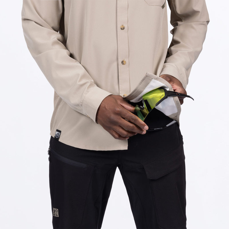 Chargez l'image dans la visionneuse de la galerie, MBreezePerformanceUPFLS_Shirt_Stone_SKU_232043-_1700_Extra2
