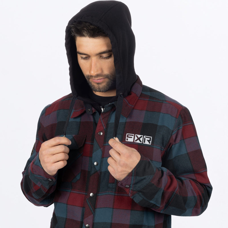 Chargez l'image dans la visionneuse de la galerie, UnisexTimberInsulatedFlannel_Jacket_DrkStlMerlot_SKU_231117_0327_Extra4
