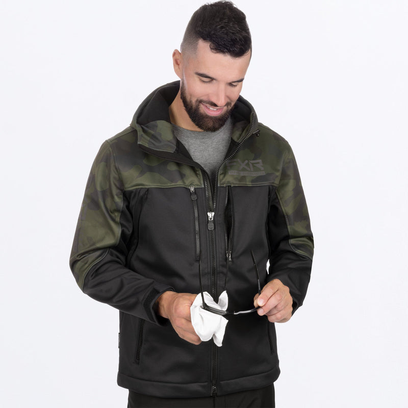 Chargez l'image dans la visionneuse de la galerie, ProSoftshell_Jacket_M_BlackArmyCamo_242001-_1076_Detail3
