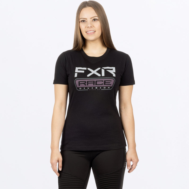 Chargez l'image dans la visionneuse de la galerie, RaceDivPrem_TShirt_W_BlackMutedGrape_241415-_1084_front
