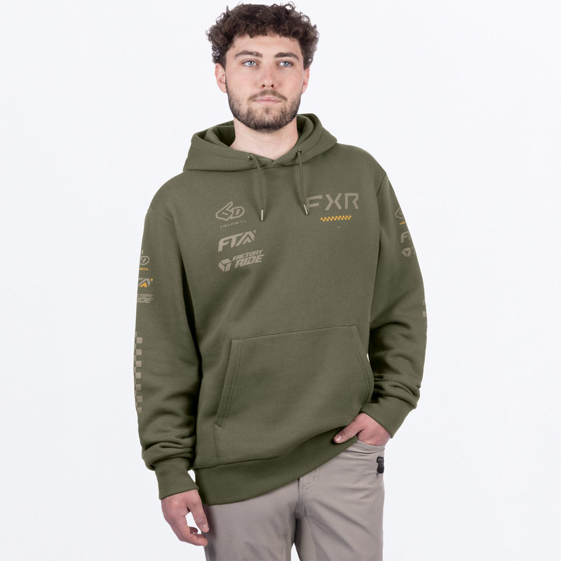 Chargez l'image dans la visionneuse de la galerie, MStackCottonPullover_Hoodie_MossStone_SKU_261186-_7917_Front
