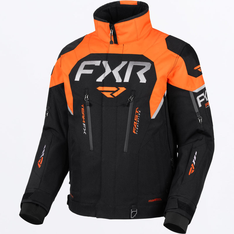 Chargez l'image dans la visionneuse de la galerie, MTeamFX2-in-1_Jacket_BlackOrange_SKU_260038-_1030_Front
