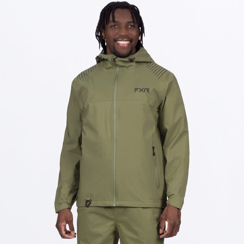 Chargez l'image dans la visionneuse de la galerie, MAdventureLiteTri-Laminate_Jacket_Moss_SKU_242002-_7900_Front
