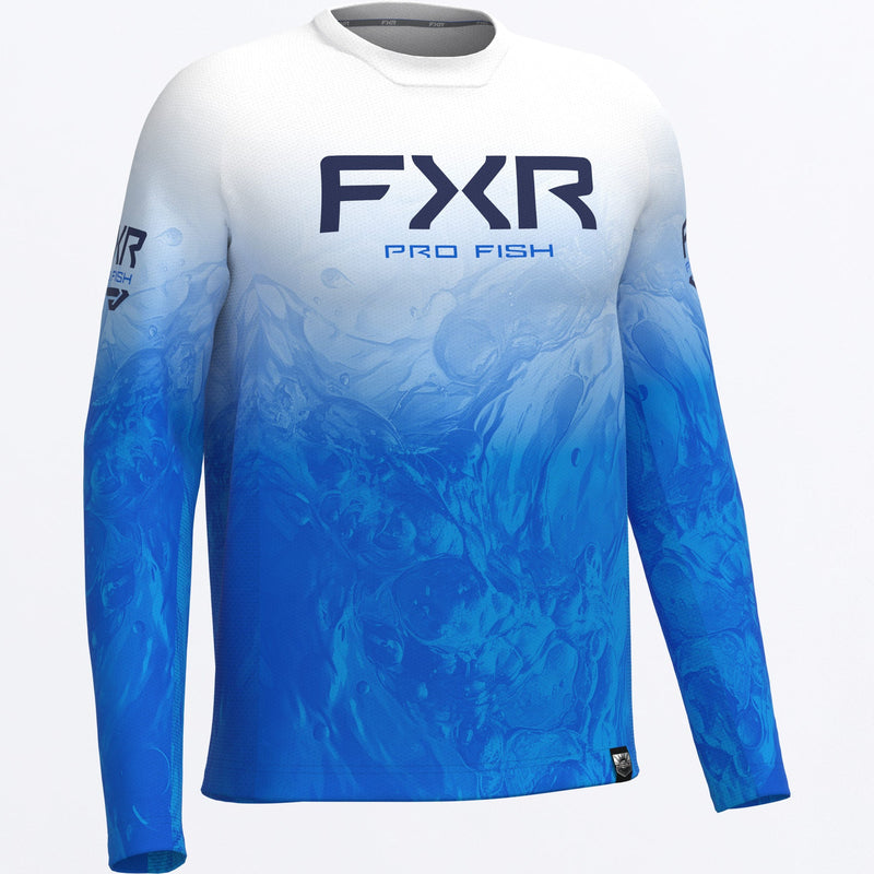 Chargez l'image dans la visionneuse de la galerie, MDerbyUndertowAirUPF_Longsleeve_CobaltWhite_SKU_262077-_4001_Front
