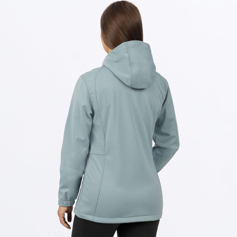 Chargez l'image dans la visionneuse de la galerie, Ridge_Softshell_Hoodie_W_LtSteelBlack_232200-_0310_back
