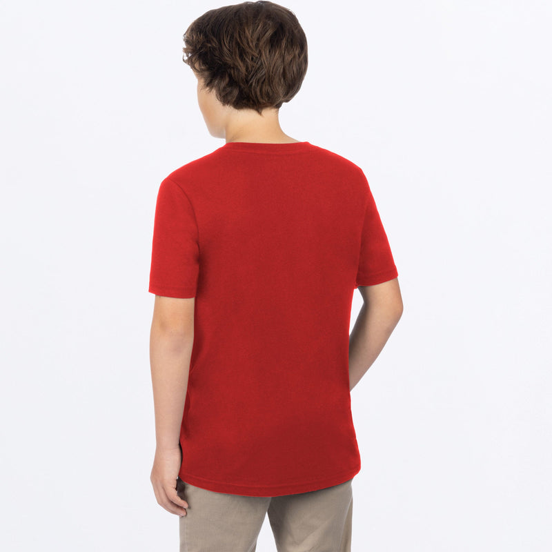 Chargez l'image dans la visionneuse de la galerie, BroadcastPrem_TShirt_Y_RedHeatherBlack_241532-_2110_back
