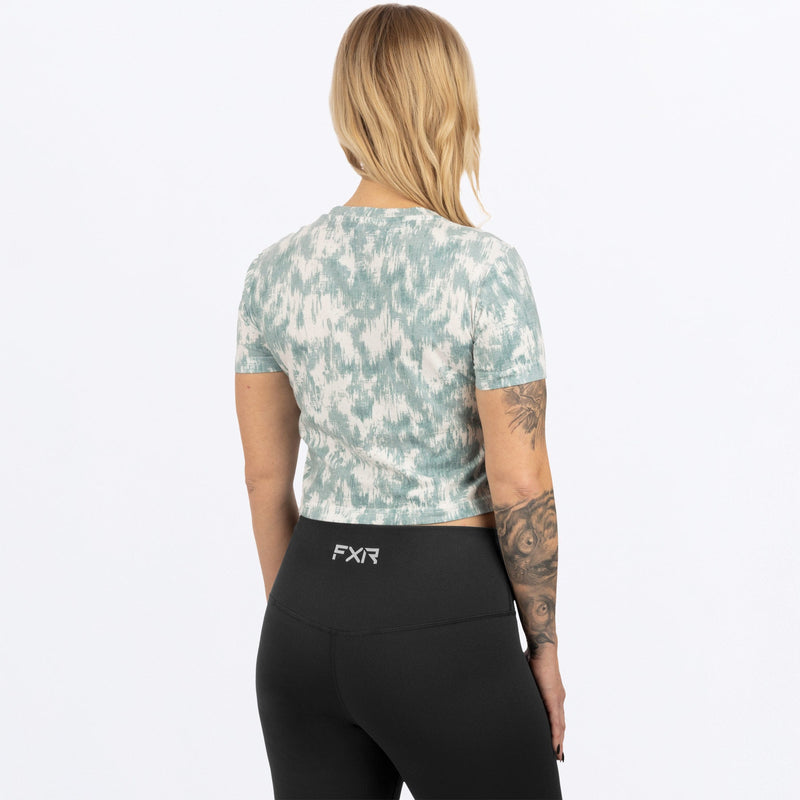 Chargez l'image dans la visionneuse de la galerie, Align_CropTShirt_W_CreamTealFiber_232235-_0155_back

