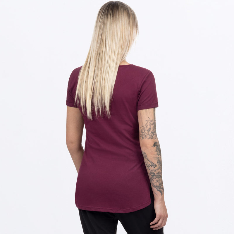 Chargez l'image dans la visionneuse de la galerie, Lotus_TShirt_W_Merlot_242255-_2700_back
