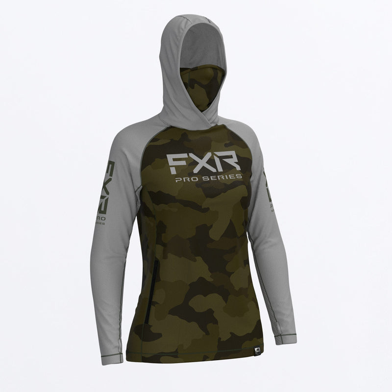 Chargez l'image dans la visionneuse de la galerie, ProAirUPFPO_Hoodie_W_ArmyCamoGrey_242241-_7605_Front

