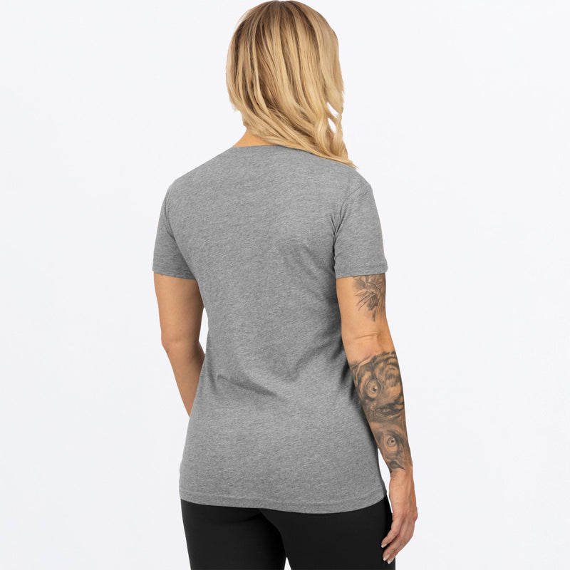 Chargez l'image dans la visionneuse de la galerie, Moto_Premium_Boyfriend_W_TShirt_GreyHeatherRed_232224-_0720_back
