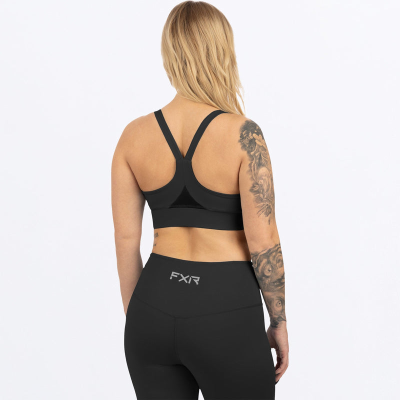Chargez l'image dans la visionneuse de la galerie, Chakra_SportsBra_W_BlackChar_231438-_1008_back
