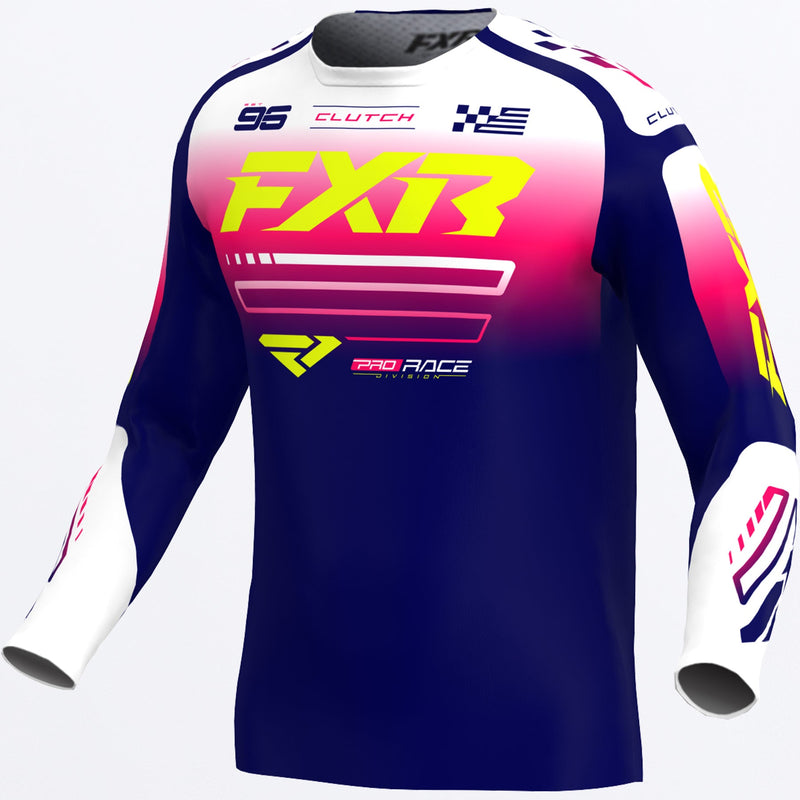 Chargez l'image dans la visionneuse de la galerie, ClutchMX_Jersey_NavyRazzWhite_SKU_263328-_4528_Front
