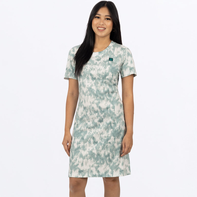 Chargez l'image dans la visionneuse de la galerie, Track_TShirt_Dress_W_CreamTealFiber_232215_0155_front
