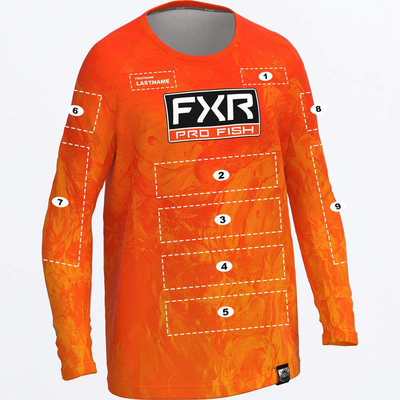 Chargez l'image dans la visionneuse de la galerie, YthCustomDerbyUPF_Longsleeve_OrangeUndertow_SKU_262295-_3100_Front
