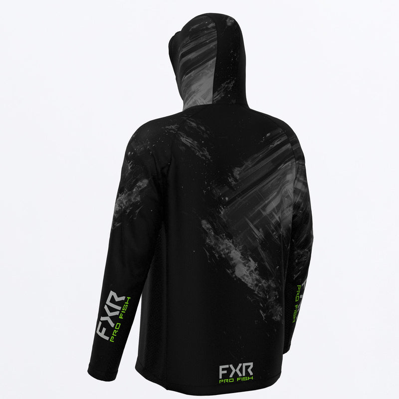 Chargez l'image dans la visionneuse de la galerie, DerbySwellAirUPF_PO_Hoodie_M_BlackLime_252098-_1070_back
