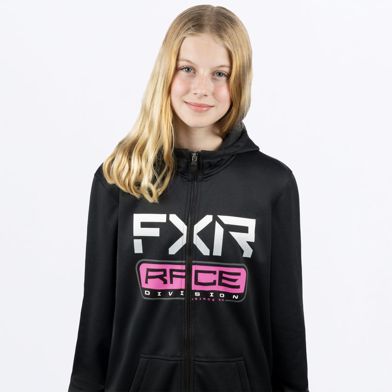 Chargez l'image dans la visionneuse de la galerie, RaceDivTech_Hoodie_Y_BlackEPink_241502-_1094_side
