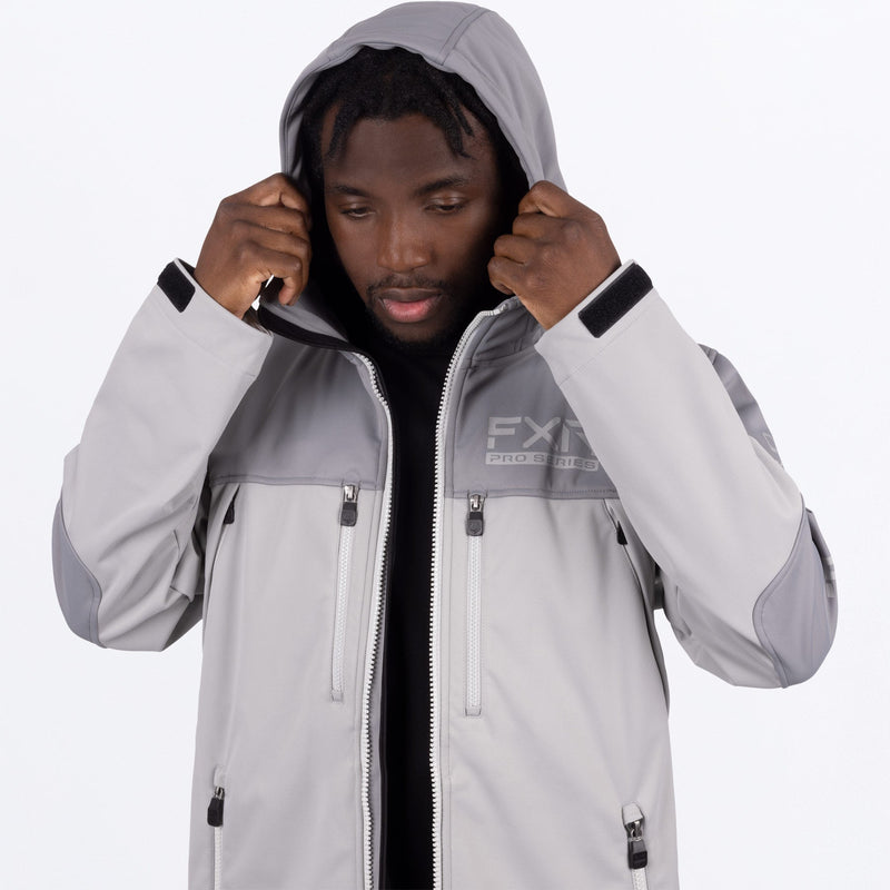 Chargez l'image dans la visionneuse de la galerie, ProSoftshell_Jacket_M_Grey_242001-_0500_Detail2
