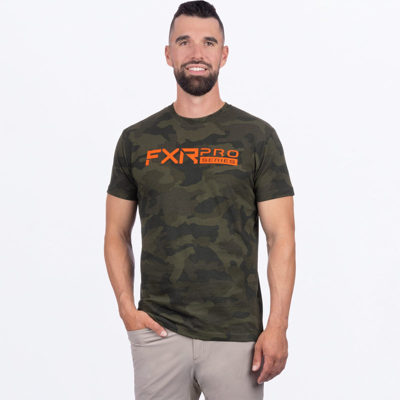Chargez l'image dans la visionneuse de la galerie, ProSeries_PremiumTShirt_M_ArmyCamoOrange_242064-_7630_front
