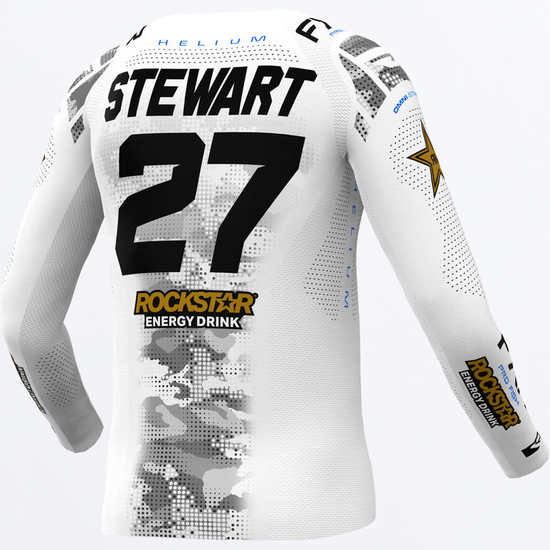 Chargez l'image dans la visionneuse de la galerie, CustomMalcolmStewartParisSXRepMX_Jersey_RockstarWhtBlk_SKU_263347-_6201_Extra**hover**

