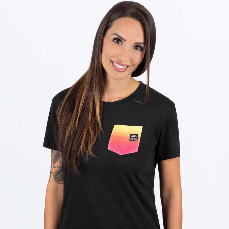 Chargez l'image dans la visionneuse de la galerie, WorkPocket_PremiumTShirt_W_BlackSunrise_242222-_1036_Detail
