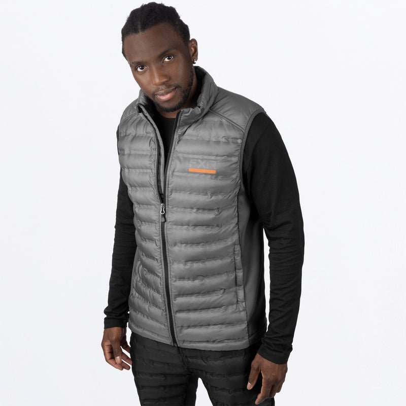 Chargez l'image dans la visionneuse de la galerie, PodiumHybridQuilted_Vest_M_CharOrange_241104-_0830_Detail
