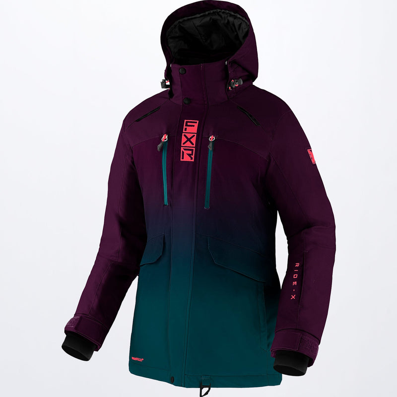 Chargez l'image dans la visionneuse de la galerie, Aerial_Jacket_W_PlumOceanCoral_220251-_8248_front
