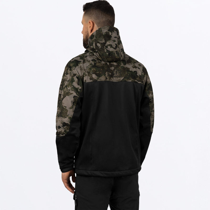 Chargez l'image dans la visionneuse de la galerie, ProSoftshell_Jacket_BlackCamo_232001-_1076_Back
