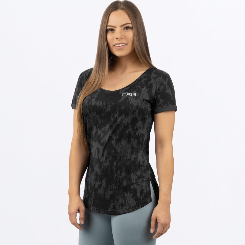Chargez l'image dans la visionneuse de la galerie, Lotus_Active_Tshirt_W_BlackFiber_232255-_1200_fronts
