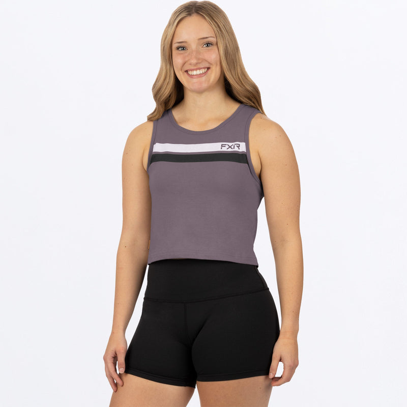 Chargez l'image dans la visionneuse de la galerie, Align_Crop_Tank_W_MutedGrapeBlack_232236_8410_front

