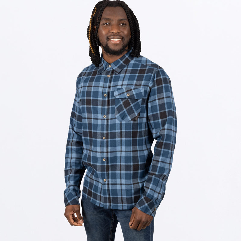 Chargez l'image dans la visionneuse de la galerie, MTimberFlannel_Shirt_SteelSlate_SKU_231116-_0357_Front
