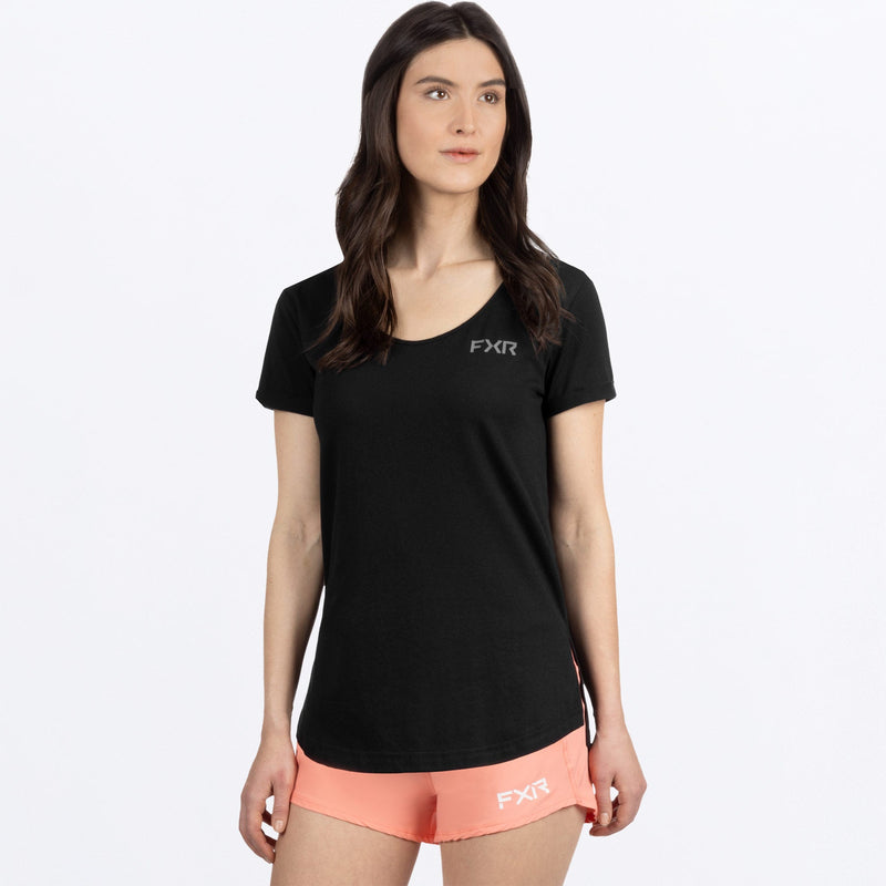 Chargez l'image dans la visionneuse de la galerie, Lotus_TShirt_W_Black_242255-_1000_Front

