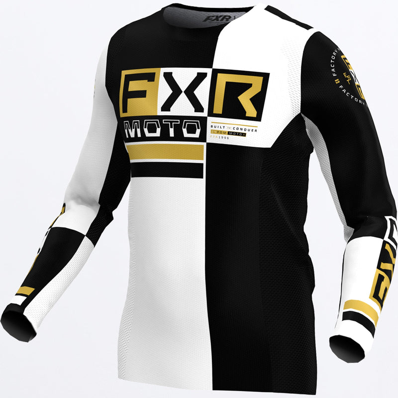 Chargez l'image dans la visionneuse de la galerie, PodiumProBattalion_MXJersey_WhiteBlk_243332-_0110_front
