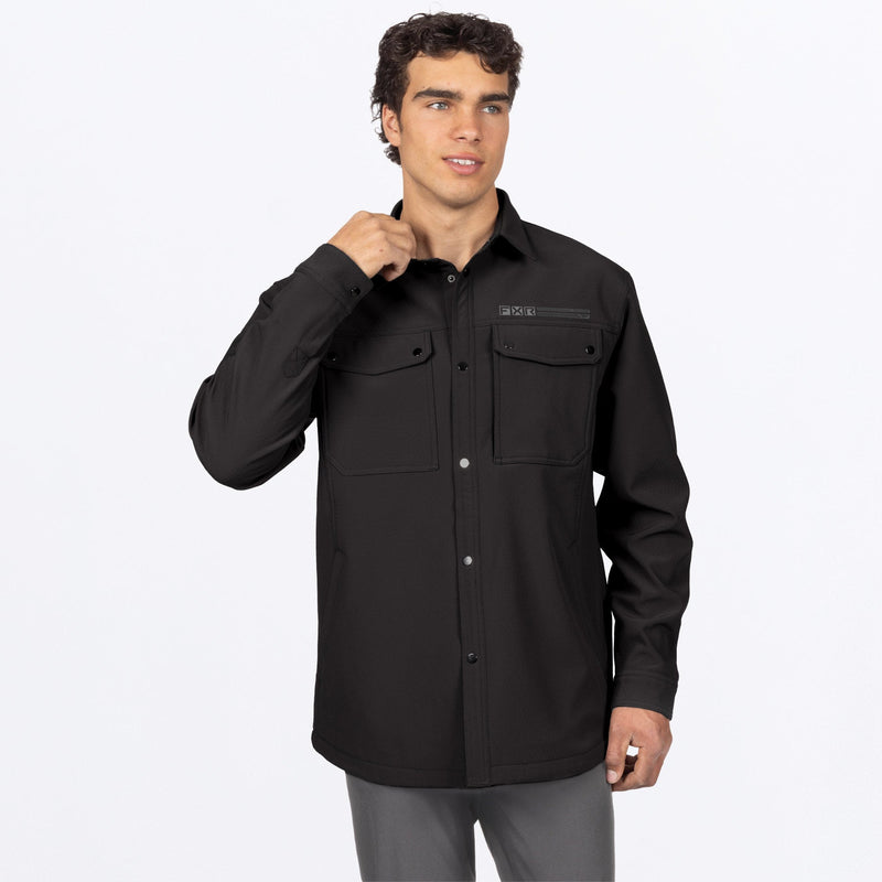 Chargez l'image dans la visionneuse de la galerie, MStrongholdTech_Shirt-Jac_Black_SKU_270911-_1000_Front
