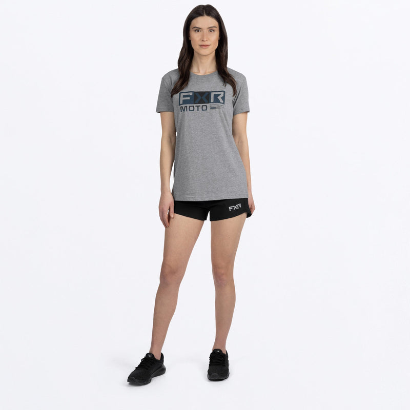 Chargez l'image dans la visionneuse de la galerie, Moto_PremiumTShirt_W_GreyHeatherDarkSteel_242224-_0703_FrontFULL
