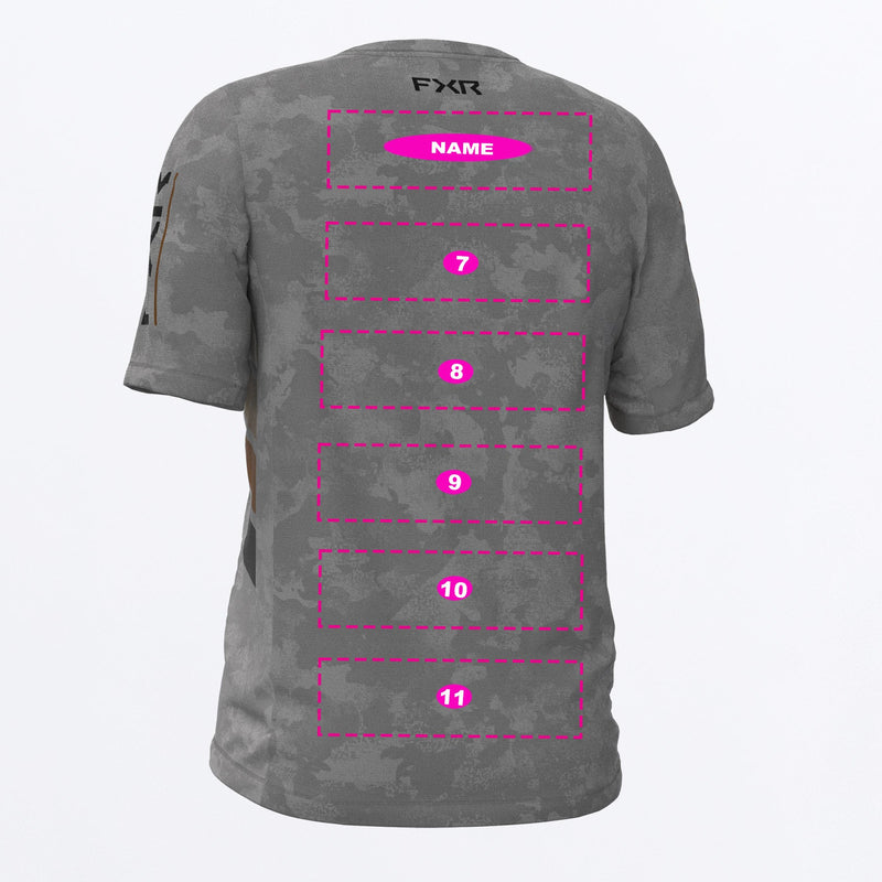 Chargez l'image dans la visionneuse de la galerie, ProFlex_UPF_Short_Sleeve_Jersey_M_GreyCopper_232031-_0519_back

