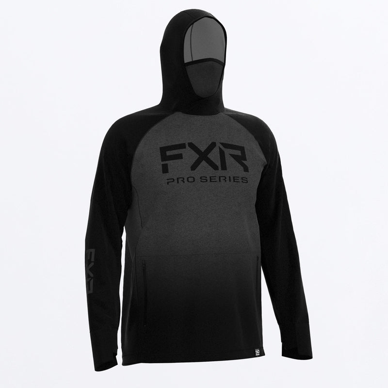 Chargez l'image dans la visionneuse de la galerie, Tournament_Pro_Hybrid_UPF_Pullover_Hoodie_M_AsphaltHeatherBlack_232090_0610_front
