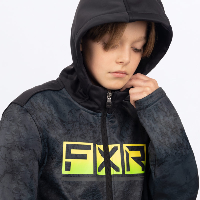 Chargez l'image dans la visionneuse de la galerie, Cast_Softshell_Jacket_Y_BlackrippleGlowstick_232291_1271_side1

