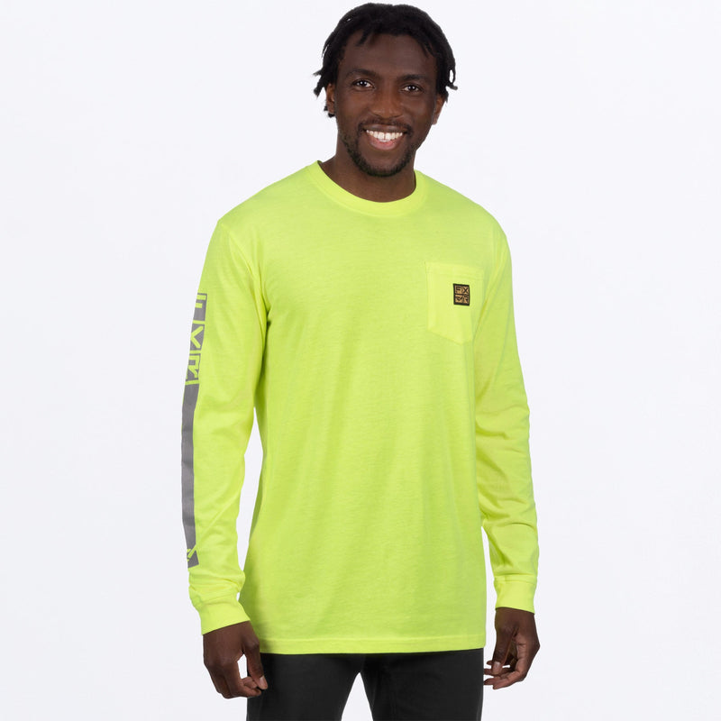 Chargez l'image dans la visionneuse de la galerie, MWorkPocketPremium_Longsleeve_HiVis_SKU_231301-_6500_Front
