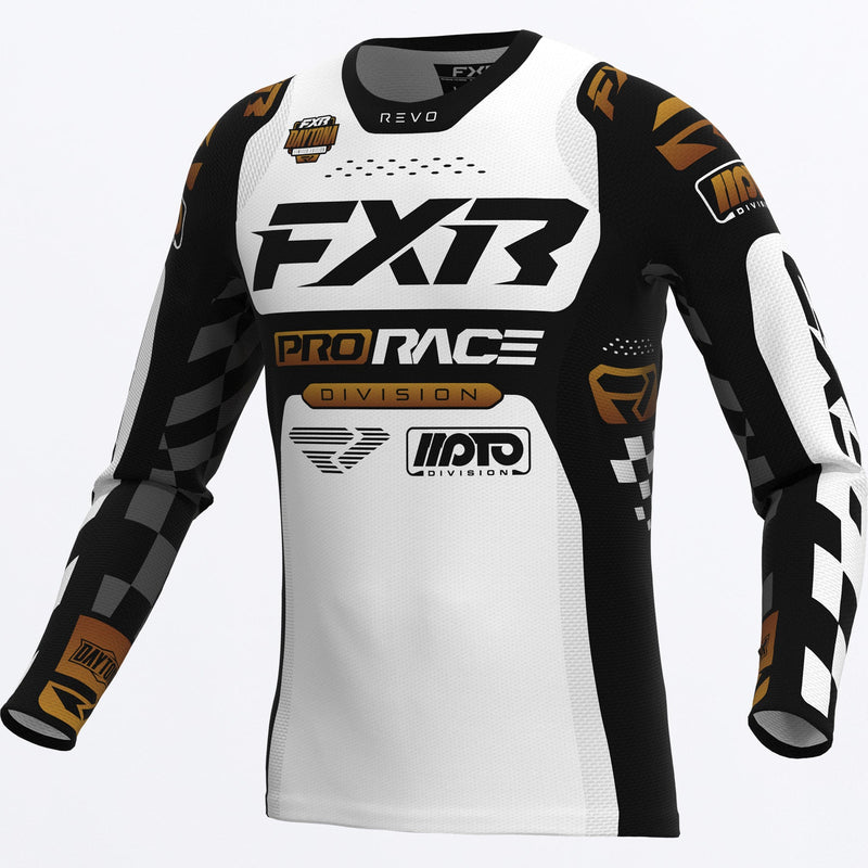 Chargez l'image dans la visionneuse de la galerie, RevoDaytonaMX_Jersey_BlackWhiteKash_SKU_263332-_1062_Front
