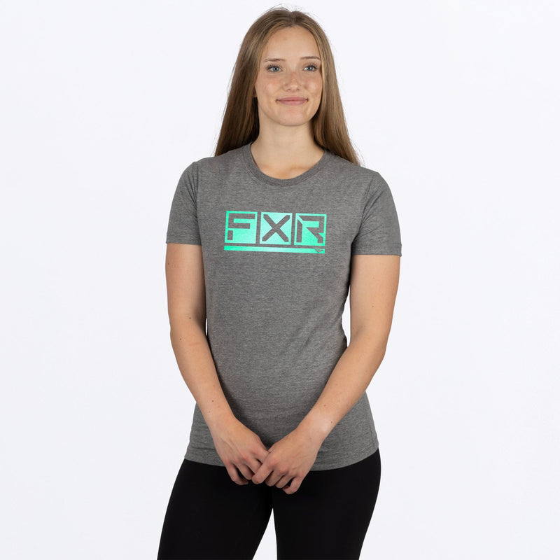 Chargez l'image dans la visionneuse de la galerie, PodiumPremium_TShirt_W_GreyHeatherMint_231412-_0752_front
