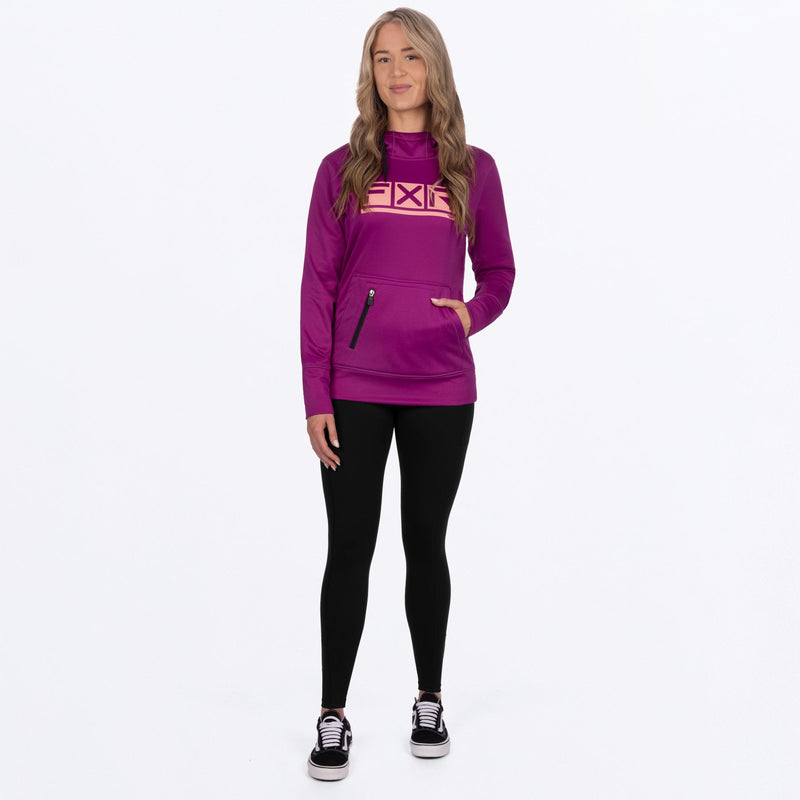 Chargez l'image dans la visionneuse de la galerie, PodiumTechPO_Hoodie_W_LtWineMelon_241215-_8593_FrontFULL

