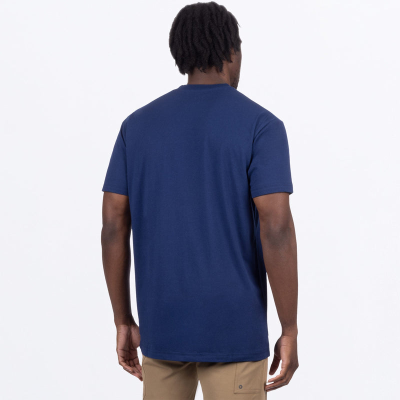 Chargez l'image dans la visionneuse de la galerie, Moto_PremiumTShirt_M_NavyGold_242069-_4562_back
