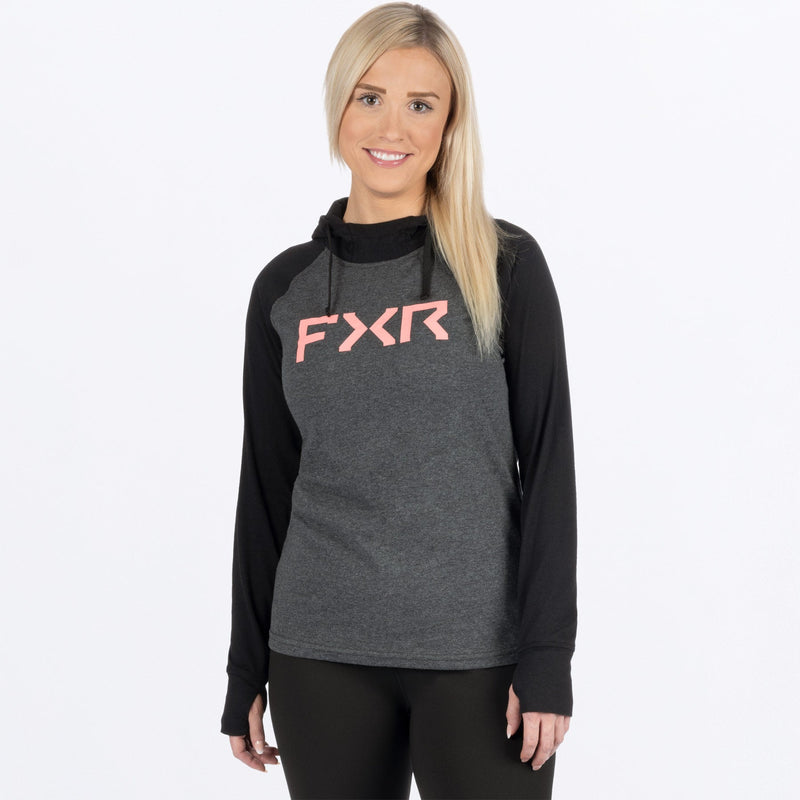 Chargez l'image dans la visionneuse de la galerie, TrainerLitePrem_PO_Hoodie_W_BlackMutedMelon_241433-_1093_Front
