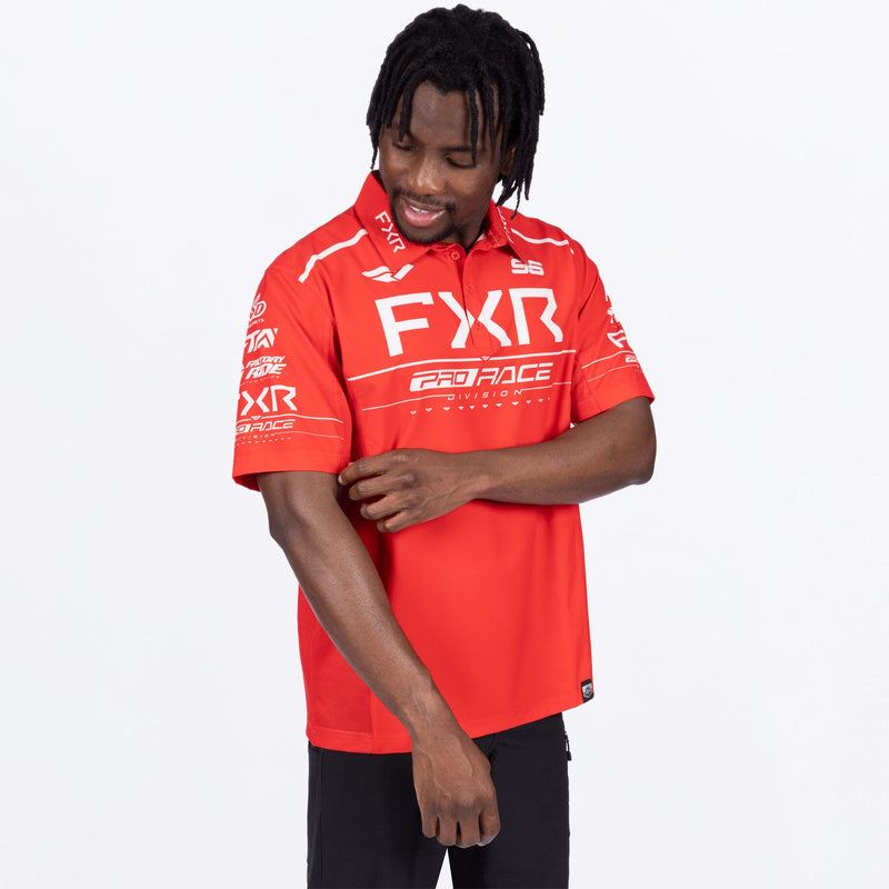 Chargez l'image dans la visionneuse de la galerie, MRaceDivPerformanceUPFPolo_Shirt_RedWhite_SKU_252010-_2001_Extra2
