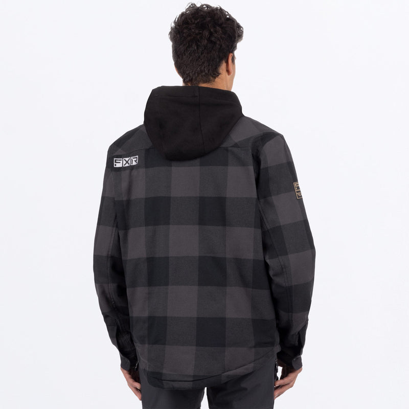 Chargez l'image dans la visionneuse de la galerie, UnisexTimberInsulatedFlannel_Jacket_CharcoalBlack_SKU_231117-_0810_Extra
