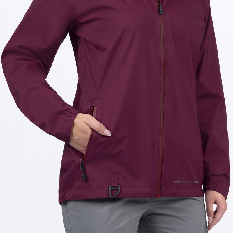 Chargez l'image dans la visionneuse de la galerie, AdventureLiteTriLaminate_Jacket_W_Merlot_242206-_2700_side2

