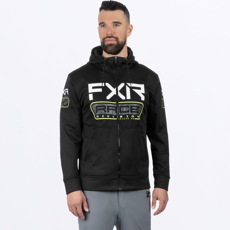 Chargez l'image dans la visionneuse de la galerie, RaceDiv_Tech_Hoodie_M_BlackHiVis_241113-_1065_front
