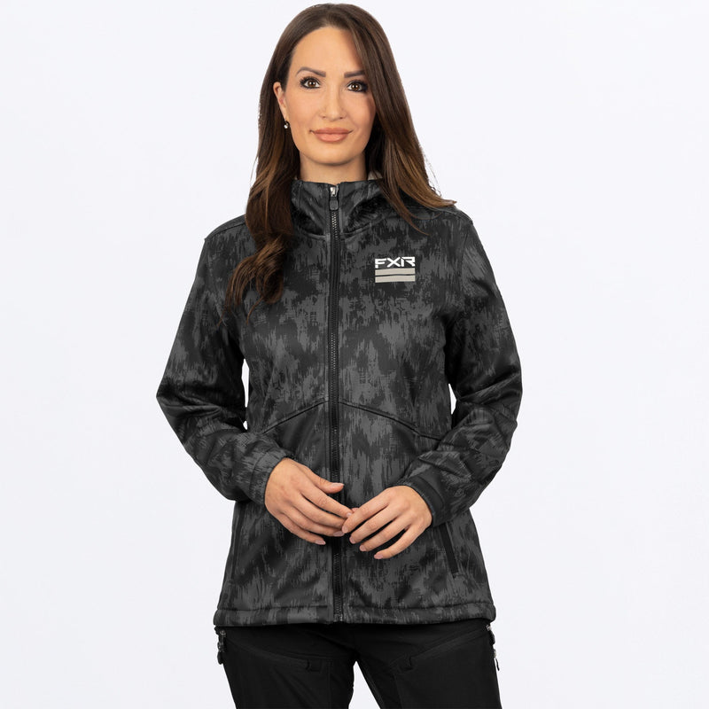 Chargez l'image dans la visionneuse de la galerie, Ridge_Softshell_Hoodie_W_BlackFiber_232200-_1200_front
