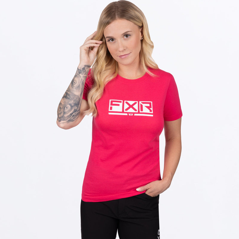 Chargez l'image dans la visionneuse de la galerie, Podium_PremiumTShirt_W_RazzWhite_242227-_2801_side
