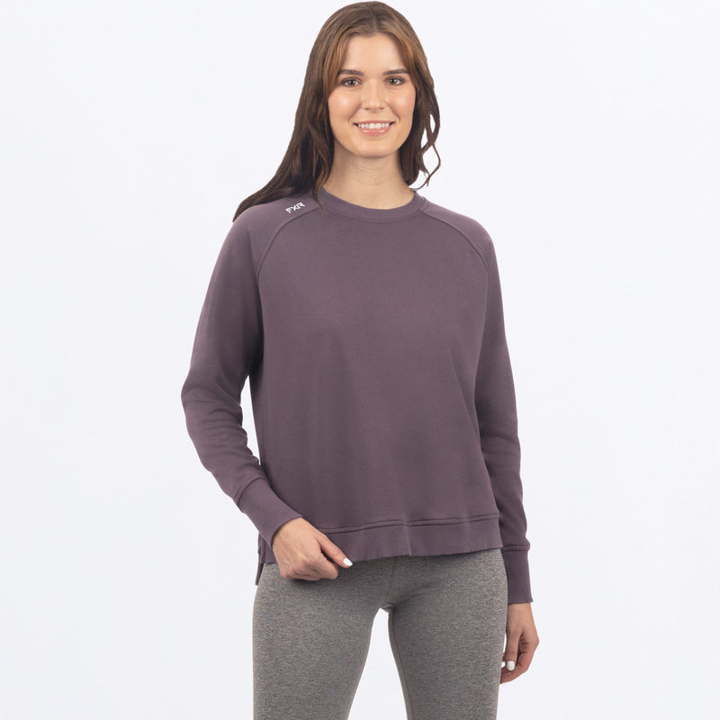 Chargez l'image dans la visionneuse de la galerie, Side_Star_Crewneck_PO_Sweater_W_Mutedgrape_232254_8400_Front
